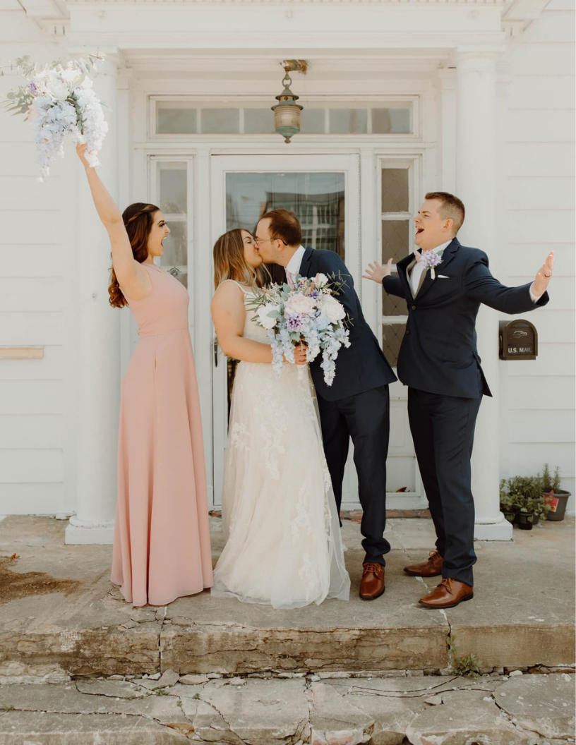 Happy couple at Folktale Greenwood