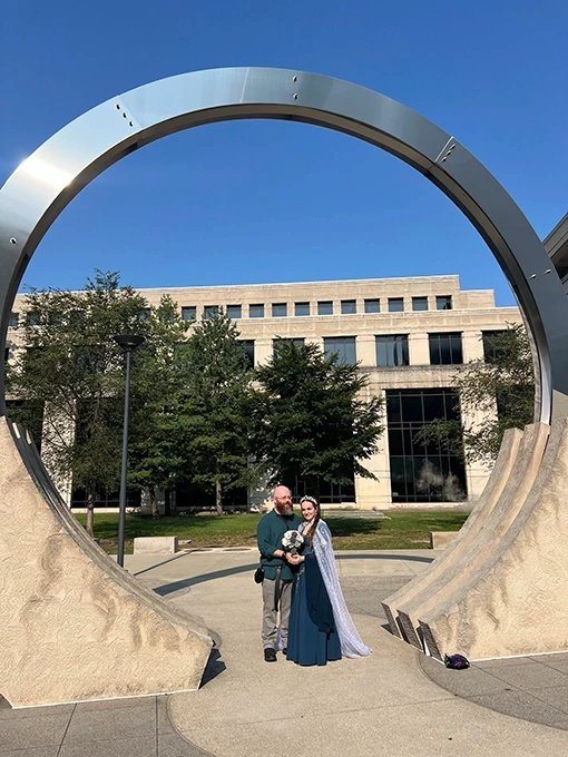 Bretta with Bride and Groom 