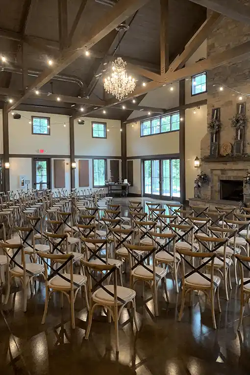 venue set up by wedding coordinator, Bretta Thompson